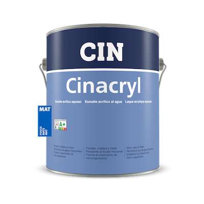 tinta parapintura de interiores CIN Cinacryl Mate